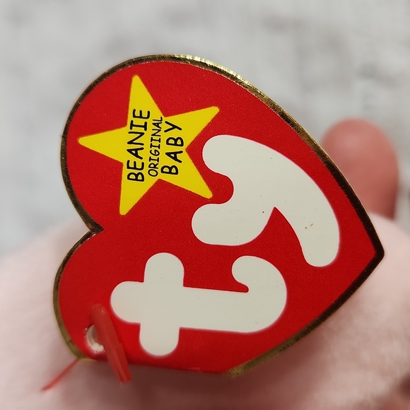 🕸Vintage Beanie Baby Hoppity The Rabbit 1996 Series Tag Errors P.E. PELLETS - Picture 5 of 10